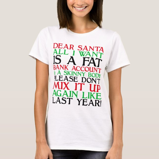 Camiseta Dear Santa (Frente)