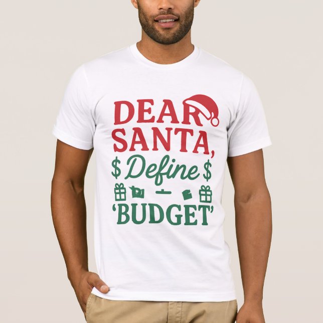 Camiseta Dear Santa I Can Explain Again Vector Design (Frente)
