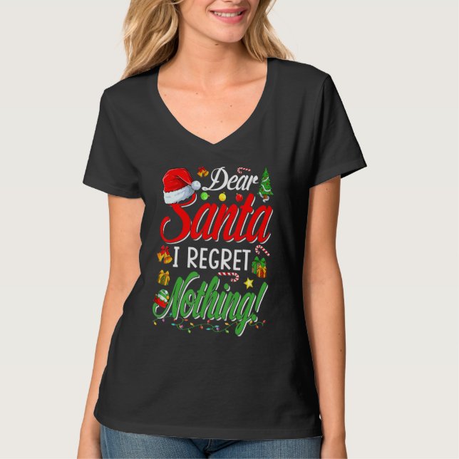 Camiseta Dear Santa   Matching Family Christmas Pajamas (Frente)