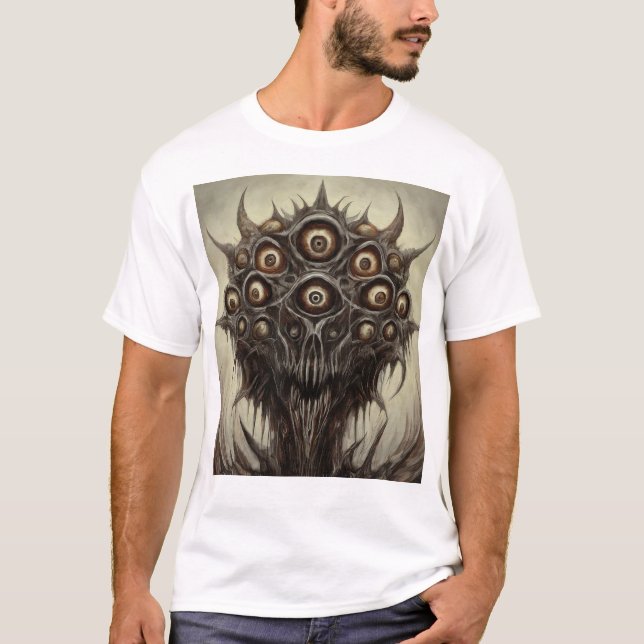 Camiseta Death Metal Monstrous Creature T-Shirt" (Frente)