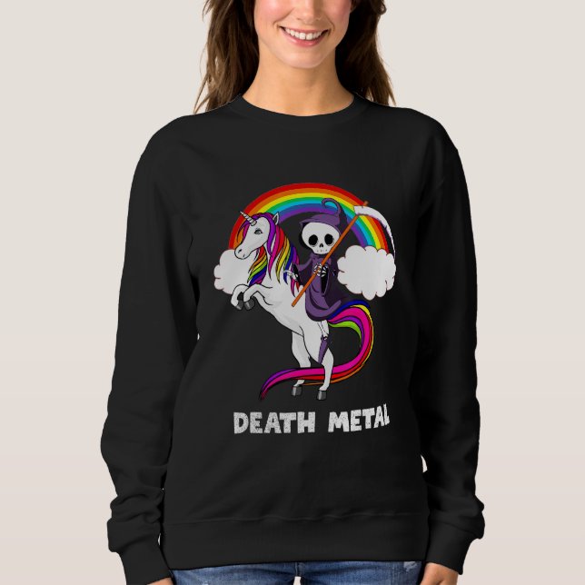 Camiseta Death Metal Rock Love Rainbow Grim Reaper A Andar  (Frente)