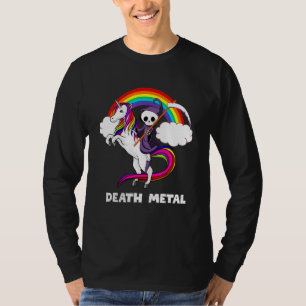 Camiseta Death Metal Rock Love Rainbow Grim Reaper A Andar