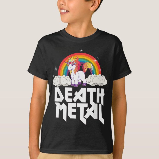 Camiseta Death Metal Unicorn (Frente)