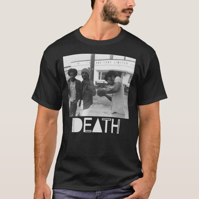 Camiseta Death - proto-punk band from Detroit White Logo Gi (Frente)