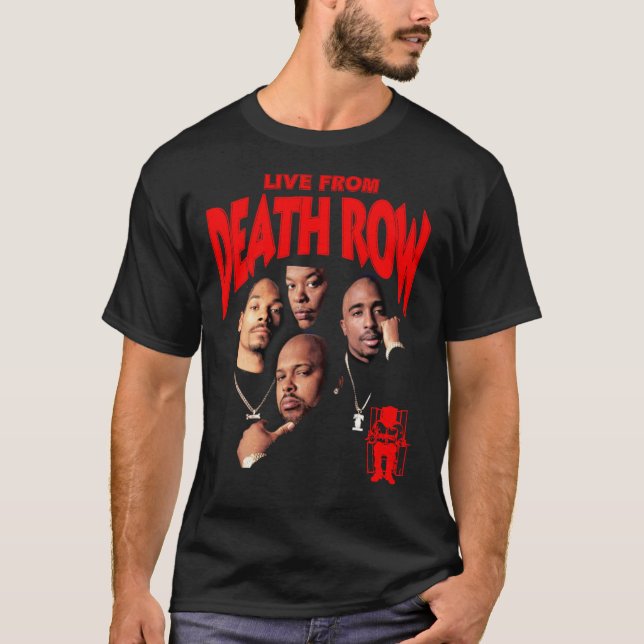 Camiseta Death Row Records Snoop Dogg Classic T Shirt (Frente)