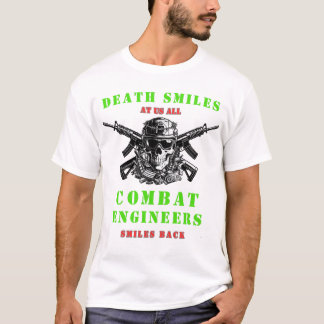 Camiseta Death Smiles Combat Engineers skull Tactical