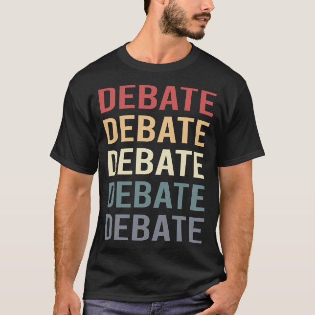 Camiseta Debate de Texto Retro (Frente)