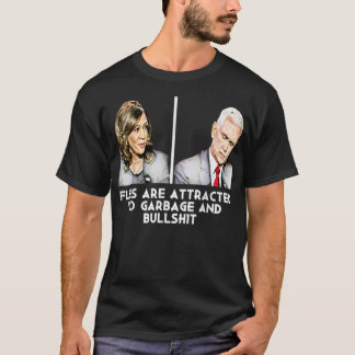 Camiseta Debate Engraçado Mike Pence Fly
