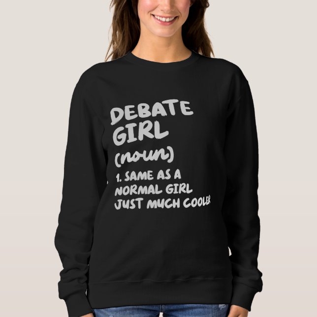 Camiseta Debate Girl Definition  Debate Team (Frente)