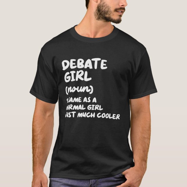 Camiseta Debate Girl Definition  Debate Team (Frente)
