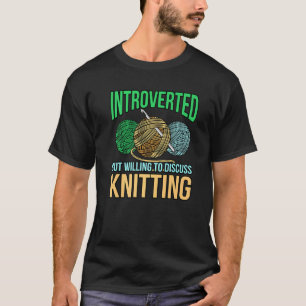 Camiseta Debate Introduzido Knitting Crochet Crocheter Cra