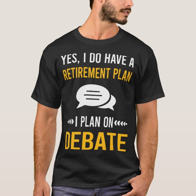 Camiseta Debate sobre Aposentadoria (Frente)