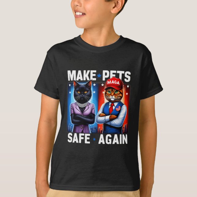 Camiseta Debate Sobre Comer O Gato Dos Cães Torna Os Animai (Frente)