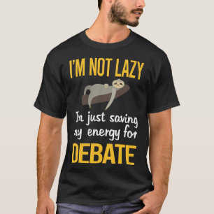 Camiseta Debate sobre economia de energia
