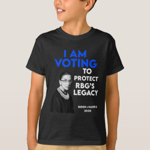Camiseta Debate sobre o legado de Ruth Bader Ginsburg Biden