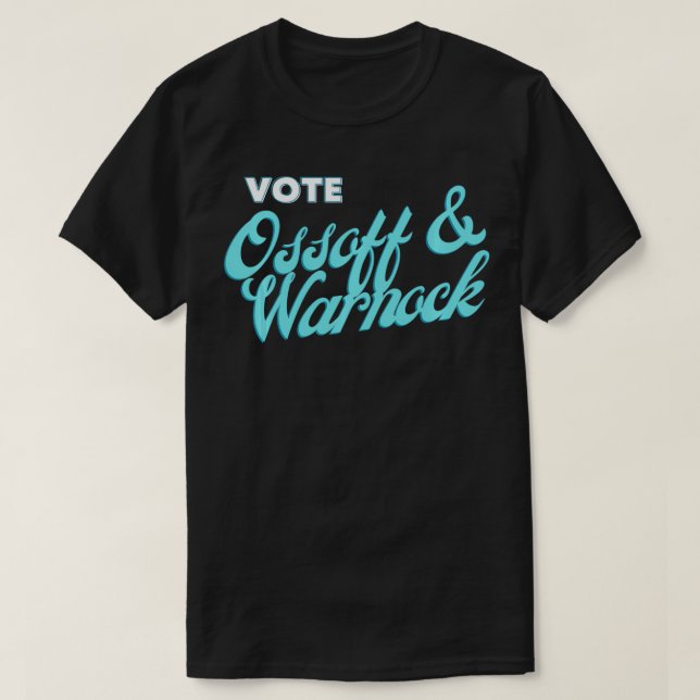 Camiseta Debate sobre o Senado de Ossoff e Warnock na Geórg (Frente do Design)