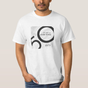 Camiseta Década Birthdday do branco 50