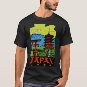 Camiseta Decal de Viagens vintage do Japão