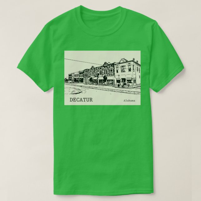 Camiseta Decatur Alabama TShirt 4 (Frente do Design)