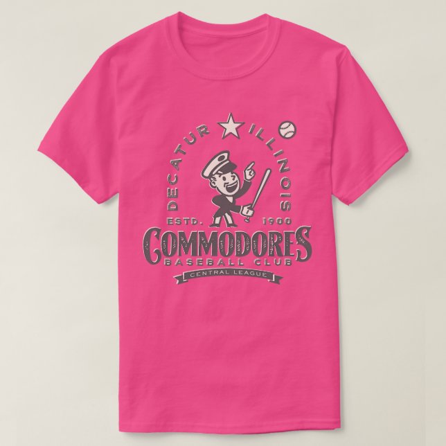 Camiseta Decatur Illinois Commodores (Frente do Design)