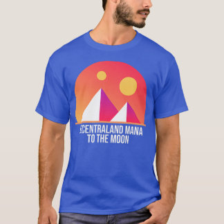 Camiseta Decentraland MANA ao Astronauta Cripto da Lua Pré