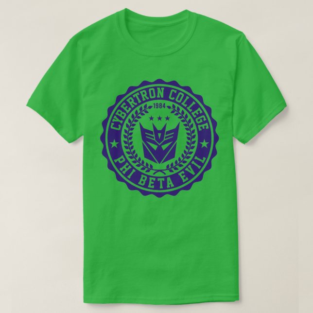 Camiseta Decepticons DA CIBERTRON COLLEGE (Frente do Design)