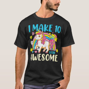 Camiseta Décima aniversariante... Um presente de unicórnio
