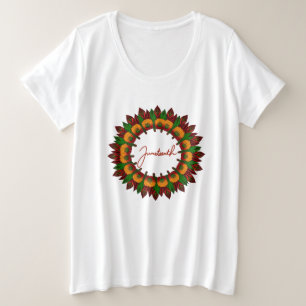Camiseta Décima Décima Décima Doutrina floral - Cores inspi