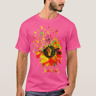 Camiseta Décima Décima Negra Sunflower Black History Africa
