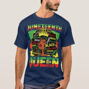 Camiseta Décima-Décima Rainha Negra Cabelo Natural Depois d