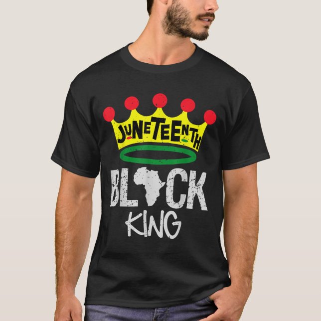 Camiseta Décima Época Negra Rei Poder Negro História Mo (Frente)