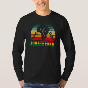Camiseta Décima Junta Celebrando a Liberdade Negra 1865 Afr