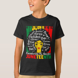 Camiseta Décima Junta Celebrando a Liberdade Negra Orgulho