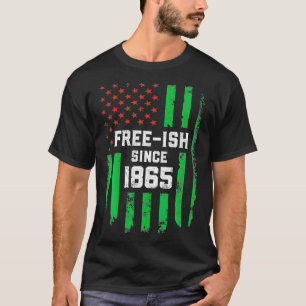 Camiseta Décima Junta EUA Bandeira Freeish 1865