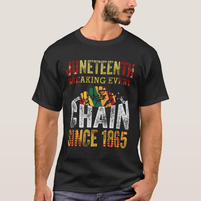 Camiseta Décima Junta Quebrando Cada Cadeia Desde 1865 (Frente)
