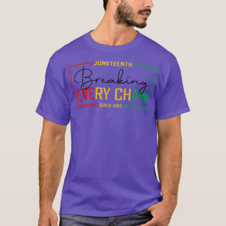 Camiseta Décima Junta Quebrando Cada Cadeia Negra Africana