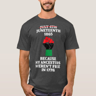 Camiseta Décima Sétima Ancestrais Black African American Fl