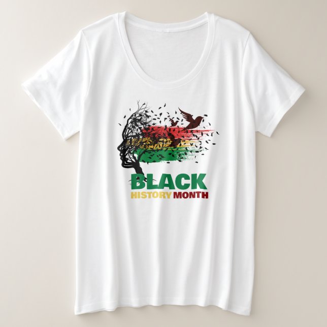 Camiseta Décima Sétima Árvore Africano Rocha Orgulhosa Hist (Frente do Design)