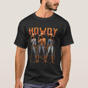 Camiseta Décima Sétima Cowgirl Western Rodeo Melanin Americ
