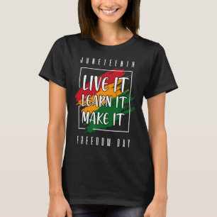 Camiseta Décima Sétima História Negra Africana Americana
