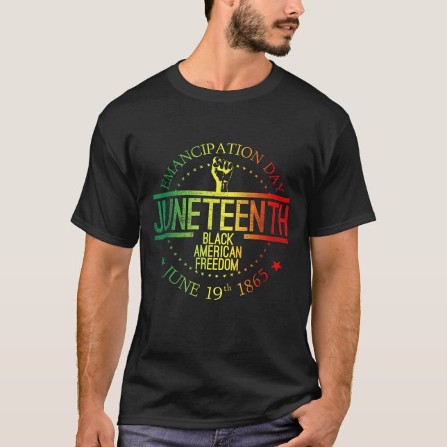 Camiseta Décima Sétima História Negra Africana Liberdade (Frente)