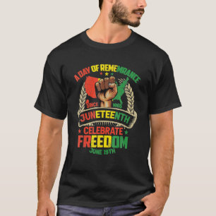 Camiseta Décima Sétima História Negra Africana Liberdade