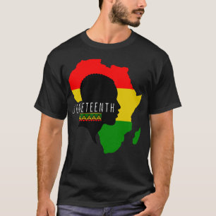 Camiseta Décima Sétima História Negra Dia da Liberdade Afri