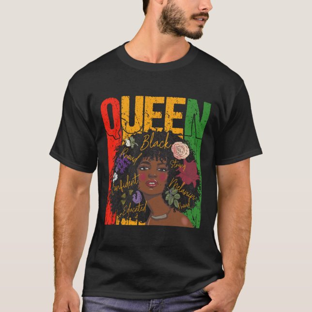 Camiseta Décima Sétima História Negra Mês Educado (Frente)