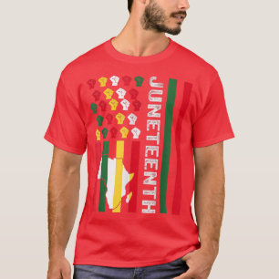 Camiseta Décima Sétima História Negra Sinalizador Africano