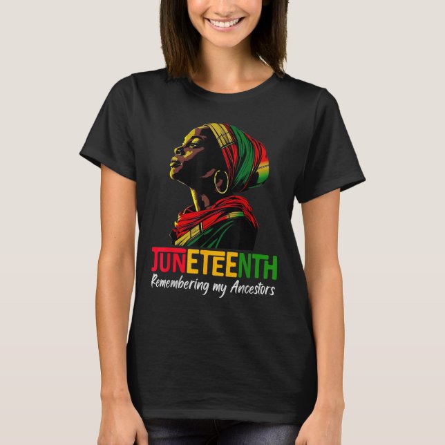 Camiseta Décima Sétima Lembrando Minhas Ancestrais Meninas  (Frente)