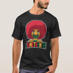 Camiseta Décima Sétima Leopardo Afro História Negra Mês