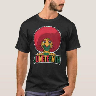 Camiseta Décima Sétima Leopardo Afro História Negra Mês