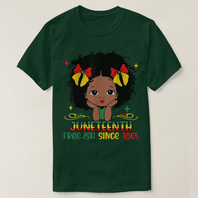 Camiseta Décima Sétima Liberdade Desde 1865 América Afro-Af (Frente do Design)