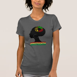 Camiseta Décima Sétima Liberdade Negra Africana de Girassol